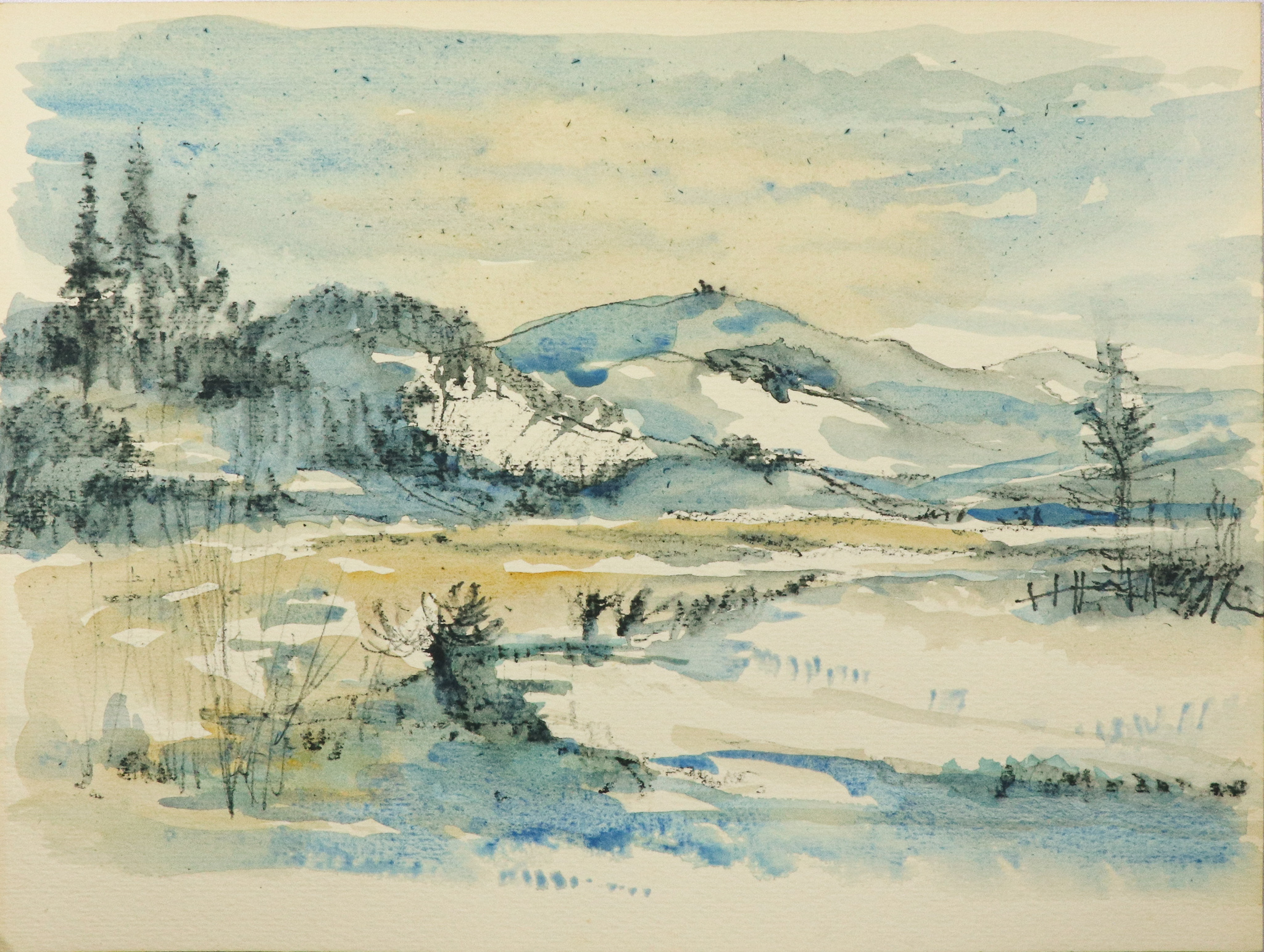 Winterlandschaft vor Inselsberg